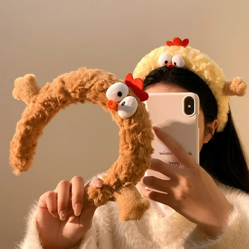 เครื่องประดับผมสำหรับผู้หญิง โพร่งผมทรงเกาหลี แบบมีหูฟัง