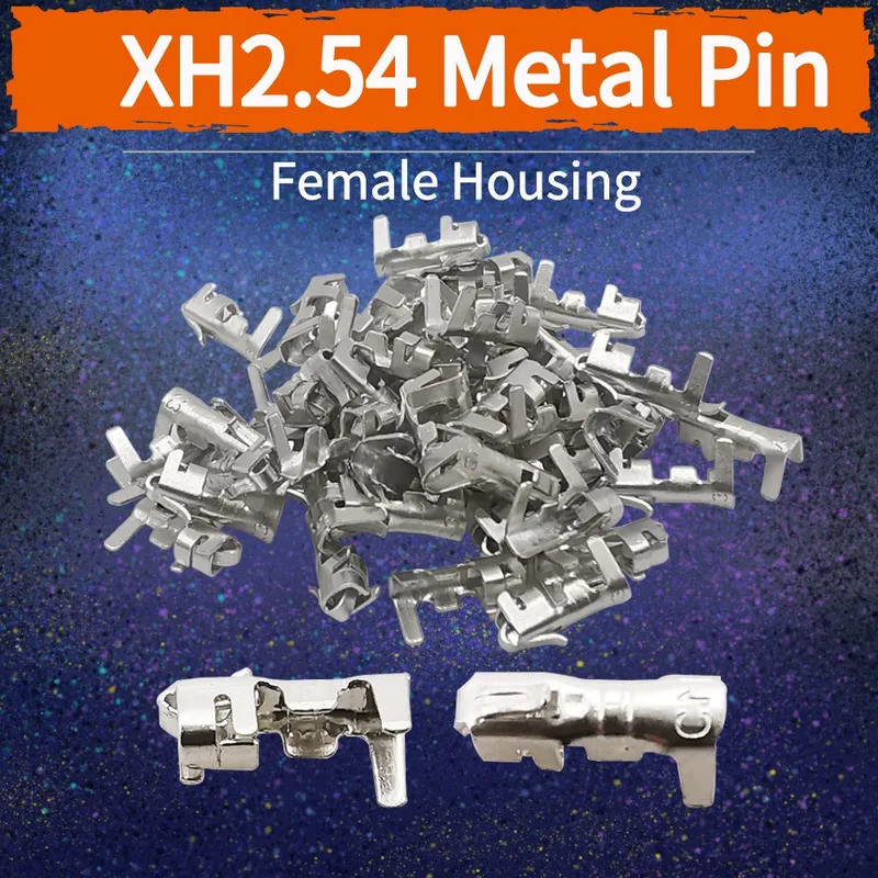 500 ชิ้น/ถุง JST XH2.54 มม.หญิงโลหะ Pin Connector Reed เย็นหัว Crimp Terminal XH2.54 ปลั๊กแจ็คสายไฟเ