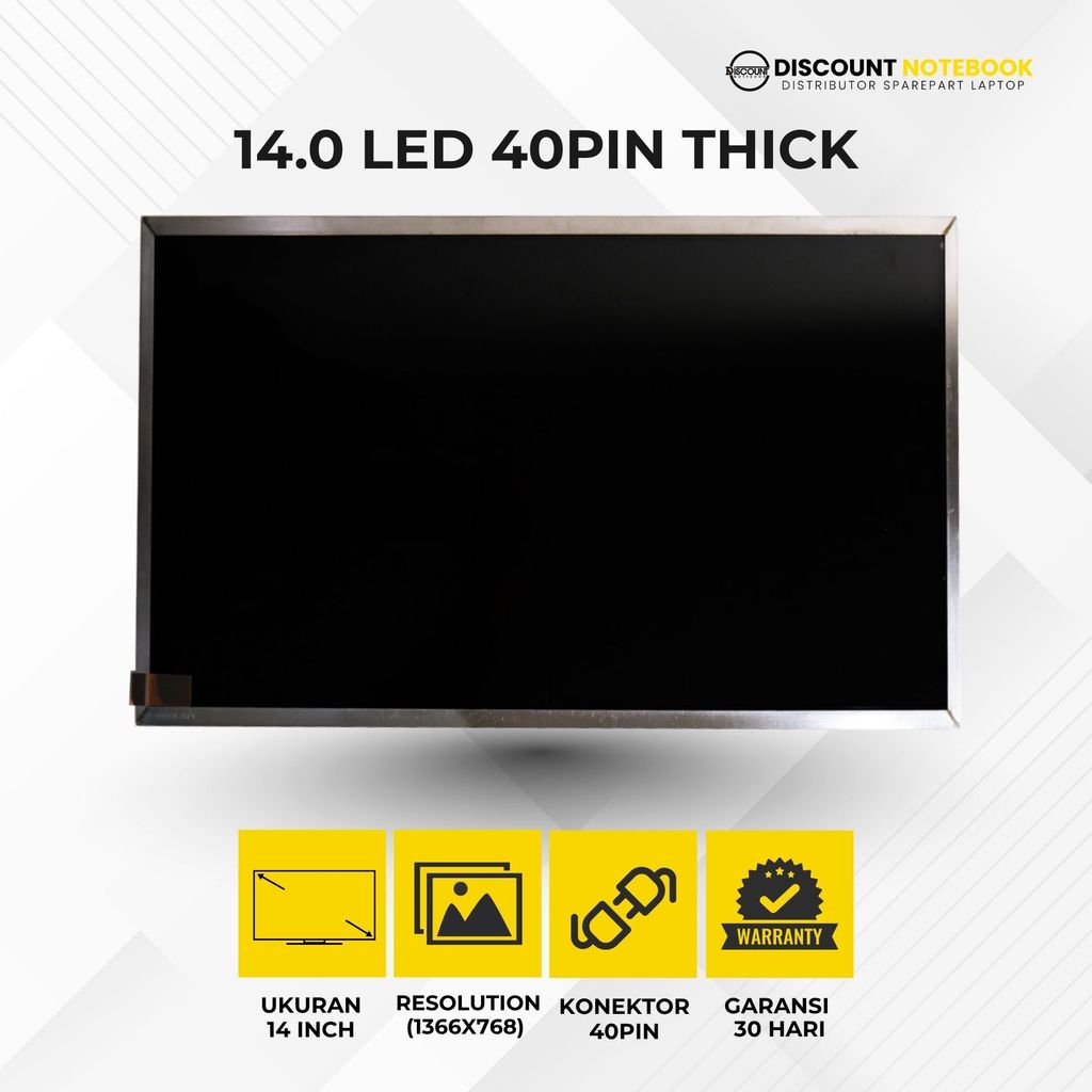 LAYAR จอ LCD LED 14.0 GENERAL 40PIN (THICK)