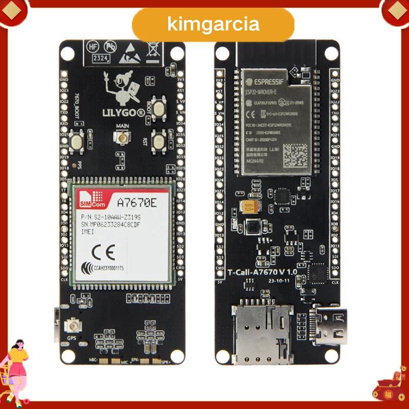 kimgarcia T-Call A7670 4G 2G ESP32 บอร์ดพัฒนา A7670E LTE GSM เครือข่าย ESP32-WROVER-E โมดูลไร้สาย