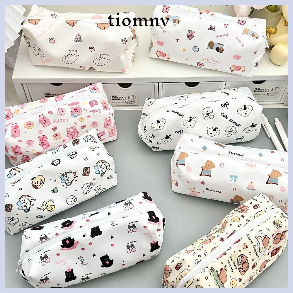 กระเป๋าปากกา TIOMNVTH, ผ้าใบกลับสู่โรงเรียนของขวัญดินสอ, การ์ตูนความจุขนาดใหญ่ Loopy/Crayon Shin-cha