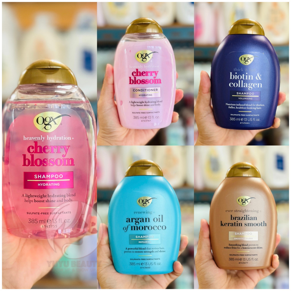 OGX Shampoo 385ml. / Conditioner 385ml. โอจีเอ็กซ์ แชมพู 385 มล. / ครีมนวดผม 385 มล.