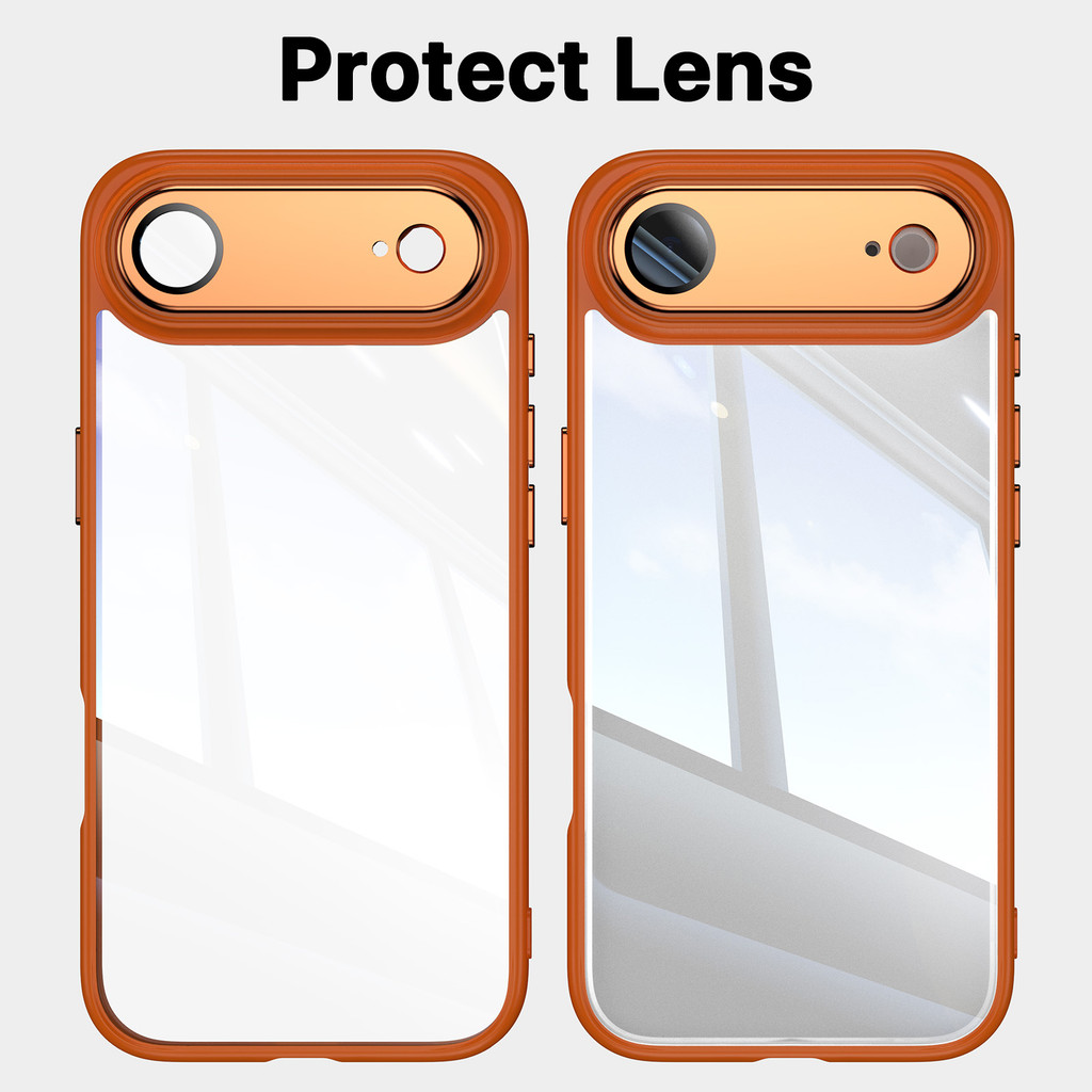 เคส iPhone Air iPhone 17 Pro Max ปกป้องเลนส์ แข็ง ถุงลมนิรภัย กันกระแทก โปร่งใส ความงาม ทนต่อการขีดข่วน เคสไอโฟน Air เคสไอโฟน 17 Pro Max
