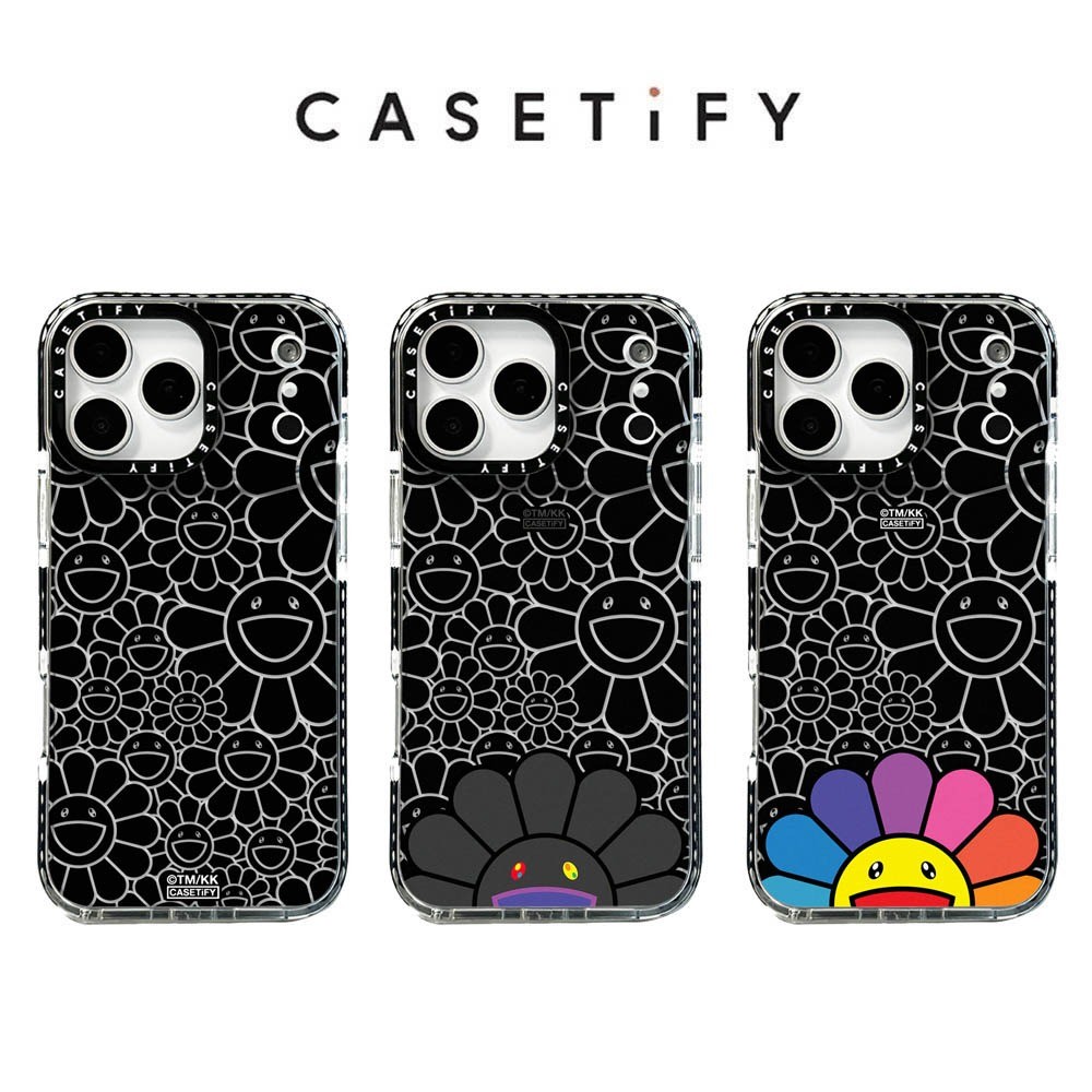 เคสโทรศัพท์ดอกทานตะวันสีดําสําหรับ ไอโฟน 17 มือโปร สูงสุด 17อากาศ 16 15 14 13 12 11 กันกระแทกป้องกันปลอก