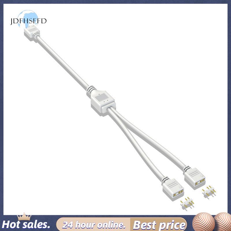 jdfhsffd5V 3-Pin Extension Cable สําหรับเมนบอร์ดคอมพิวเตอร์สายการเชื่อมต่อ Extension ARGB Splitter