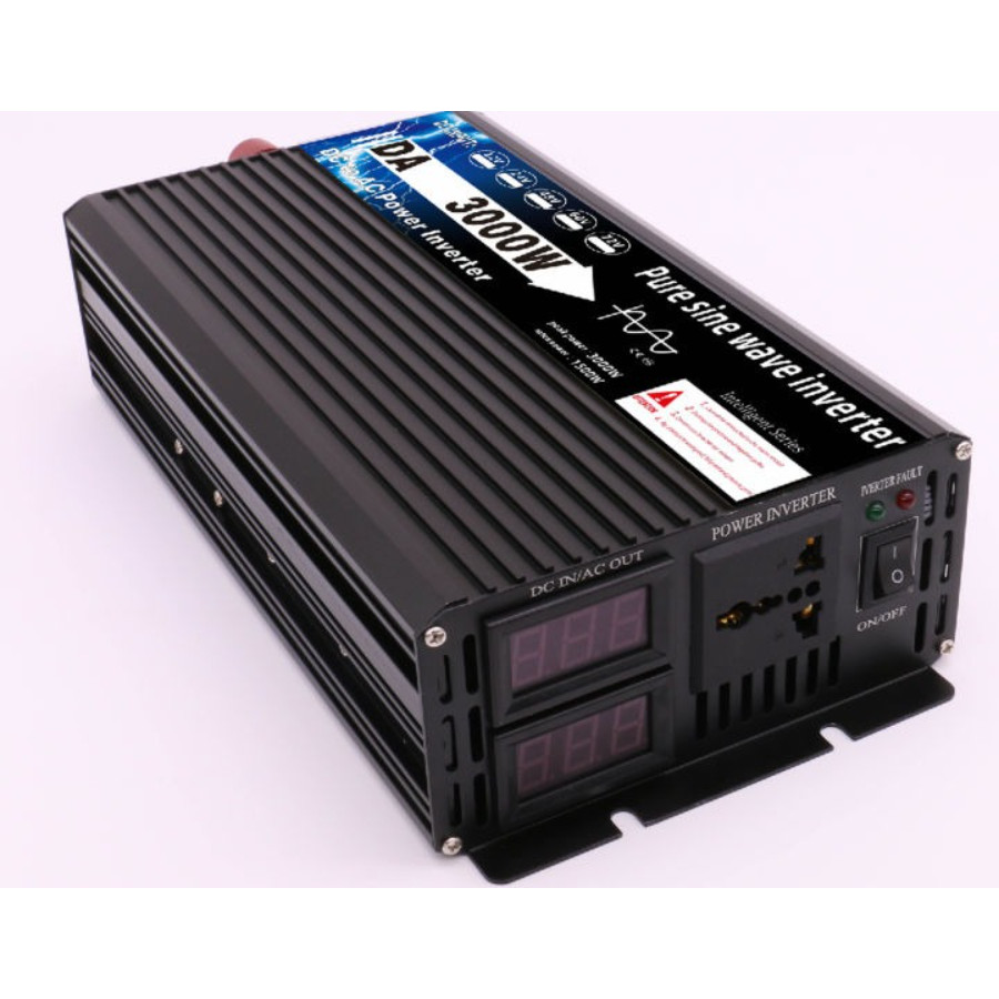 【COD】อินเวอร์เตอร์ DA 3500w/3000w1600W รุ่น12v/24v to 220v ตัวแปลงไฟDC เป็น AC ตัวแปลงไฟรถ เพรียวซายเวฟของอินเวอร์เตอร - รูปที่ 5