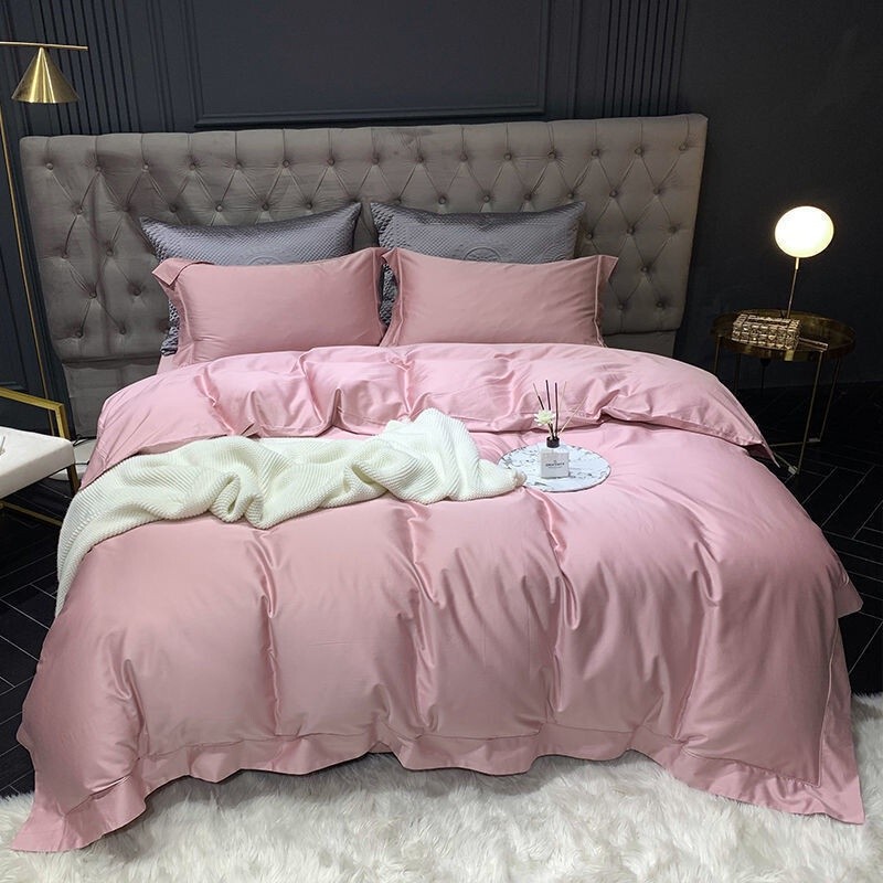 Special Offer 50 Pairs of Solid Color LongStrand Cotton FiveStar Hotel HighEnd Sheets FourPiece Set 