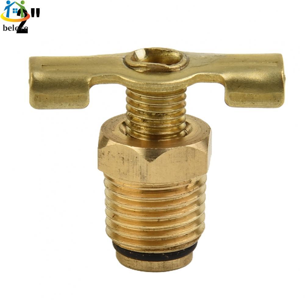 1/4 BSP Air Compressor Drain Cock Valve ทองเหลืองพร้อมที่จับ T ทนทานและเชื่อถือได้