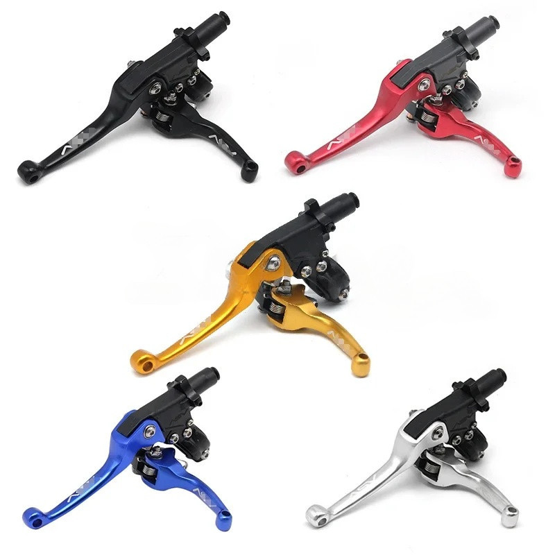 ASV เบรคสั้นและคลัทช์แฮนด์คันสําหรับวิบาก Pitbike Dirt Pit Bike Universal ชิ้นส่วนรถจักรยานยนต์
