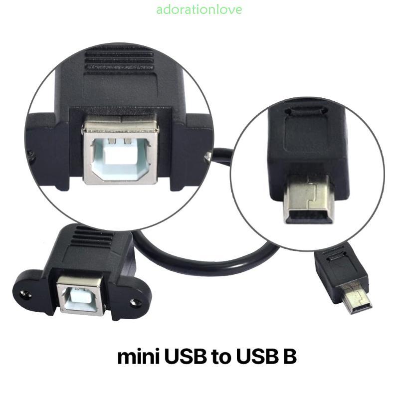 Ador Mini USB to USB B Printer Cable สายเครื่องพิมพ์ USB Mini USB 5Pin Male to USB B