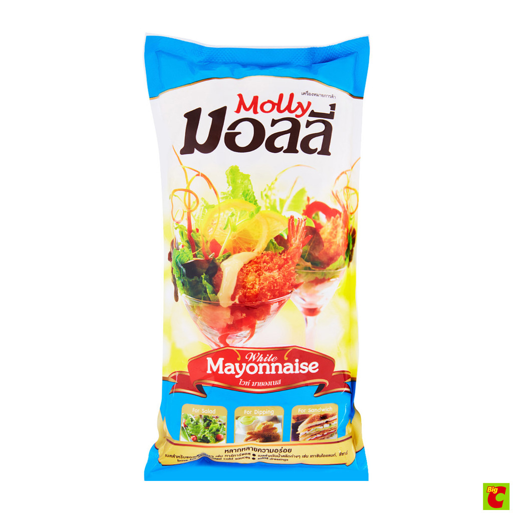 มอลลี่ ไวท์ มายองเนส 1000 ก. (ชนิดถุง)