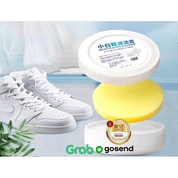 Qian Ke Jing White ผลิตภัณฑ์ทําความสะอาดรองเท้าครีมทําความสะอาดรองเท้าพร้อมฟองน้ํา KLPP456 KLPP4567