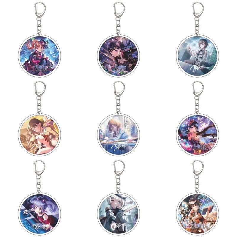 55MM อะนิเมะ BanG Dream Its MyGO พวงกุญแจ Soyo Nagasaki/Taki Shiina/Sakiko Togawa พวงกุญแจอะคริลิครุ