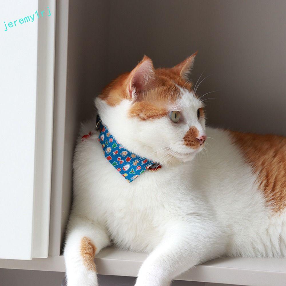 JEREMY1RJ ลูกแมวสร้อยคอคริสต์มาส,น่ารัก Bell ลูกแมว Bowties สร้อยคอคอ,ปรับ 18-28 ซม./7.09-11.02in แฟ