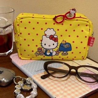 คลัทช์ สวัสดี คิตตี้ กระเป๋าเครื่องสําอางผ้าใบความจุขนาดใหญ่…