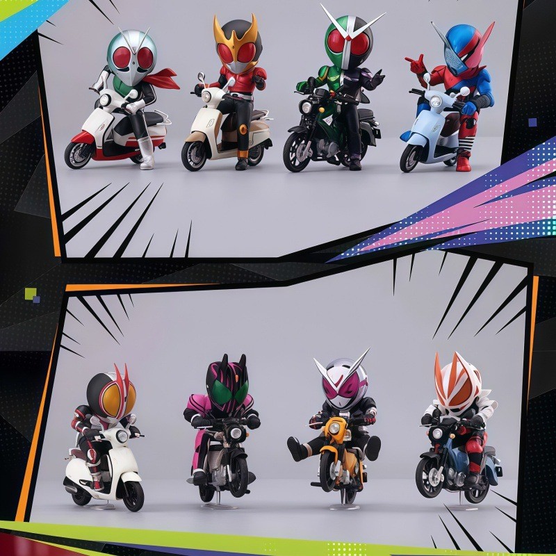 BNFIGURE Q Kamen Rider x HONDA Collaboration Blind Box รุ่น Q รูปการออกแบบรถจักรยานยนต์