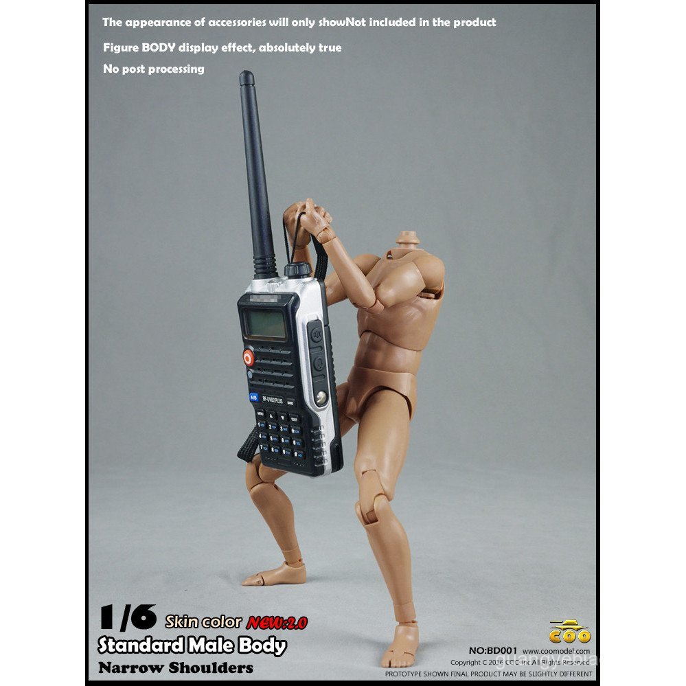 COOMODEL BD001 BD002 1/6 มาตรฐานความสูง Body Shape ไหล่แคบชาย 2.0 Joint แน่น UHTM