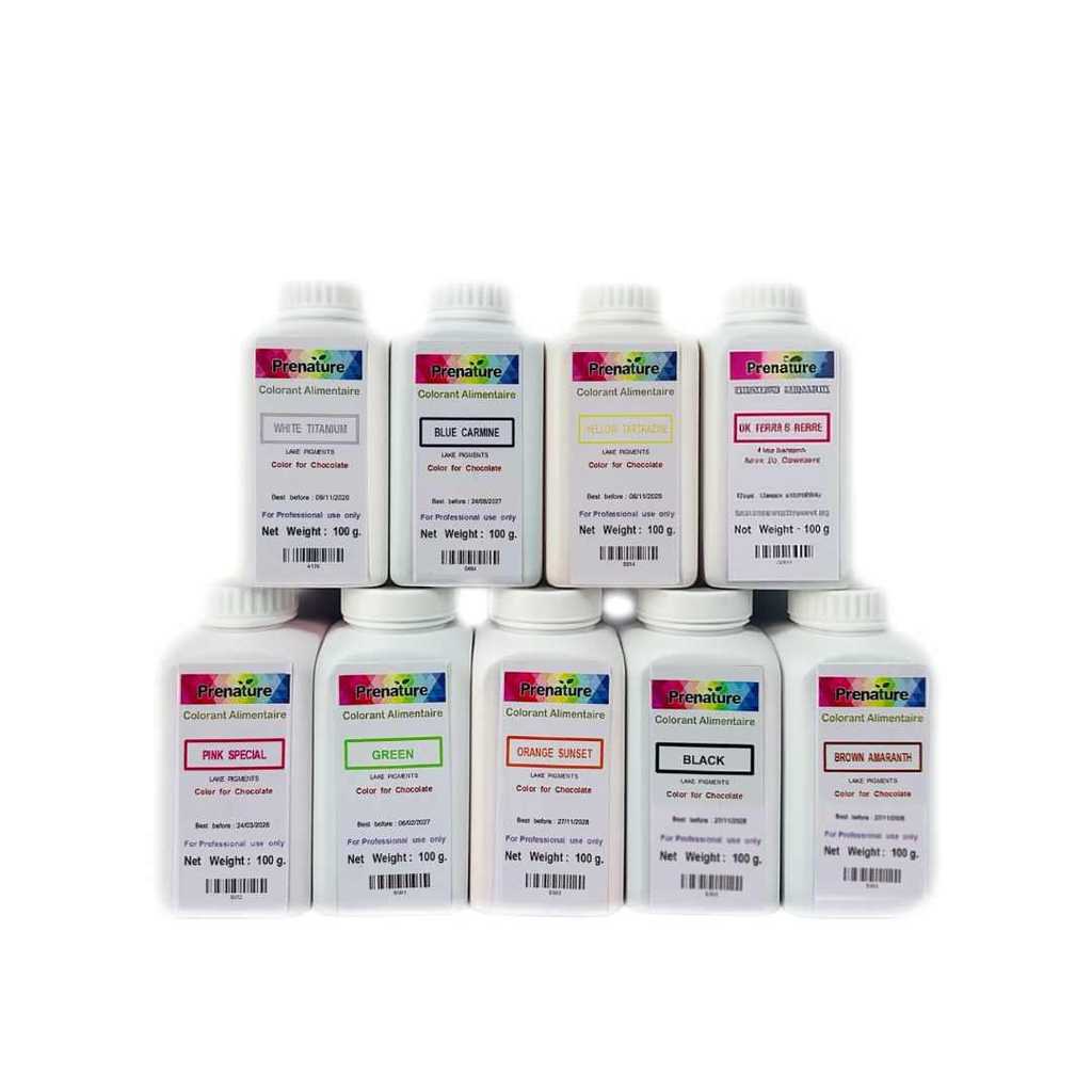 Prenature Powdered Color For Chocolate – สีผงสําหรับช็อคโกแลต สีผงผสมช็อกโกแลต แบ่งขาย 10 g มีให้เลือก 9 ขนาด