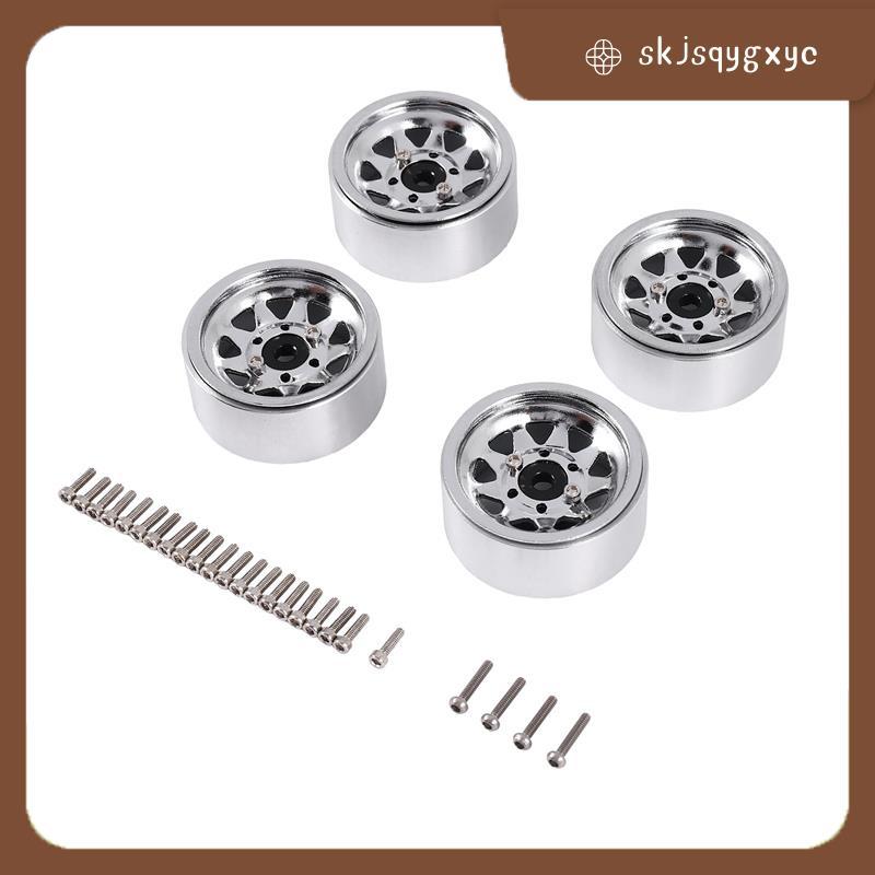 skjsqygxycSteel 1.0 Beadlock ล้อขอบดุมล้อสําหรับ 1/24 RC Crawler รถ SCX24 Deadbolt C10