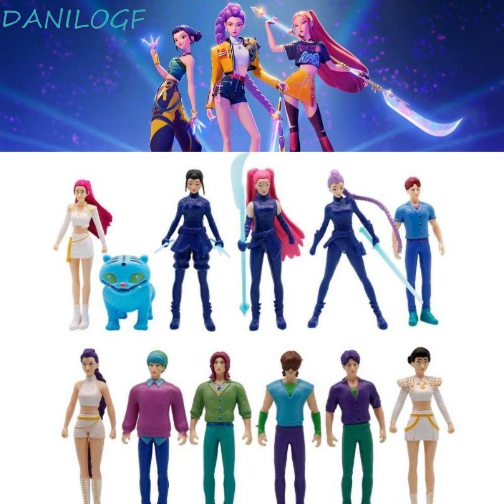 DANILLOGF 5\6\8\12\18 ชิ้นของเล่นตกแต่ง, Mira HUNTR/X Demon Hunters ของเล่น, น่ารัก Zoey การ์ตูน Mys