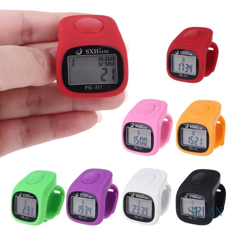 SEL Finger Counter อิสลาม Tasbih ลูกปัด 6 Digital LED อิเล็กทรอนิกส์มือถือ Tally Counter Clicker พร้อม Remind สําหรับ Time Manu