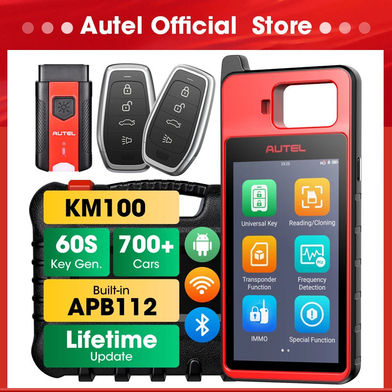 Autel Km100 Key Programmer V200 Universal Key Generator ฟรี Update Lifetime Pk Im508 Im608 Immo Km10