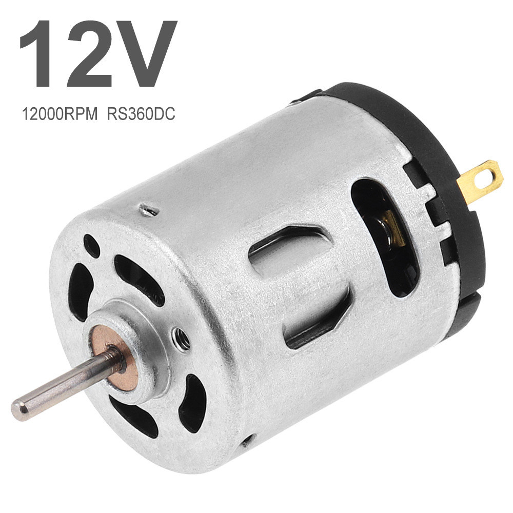 ☨☥✟•❈พร้อมสต็อก RS360 มอเตอร์ 12,000RPM เหมาะสําหรับเครื่องใช้ไฟฟ้าขนาดเล็กของเล่นมอเตอร์ขนาดเล็ก DC