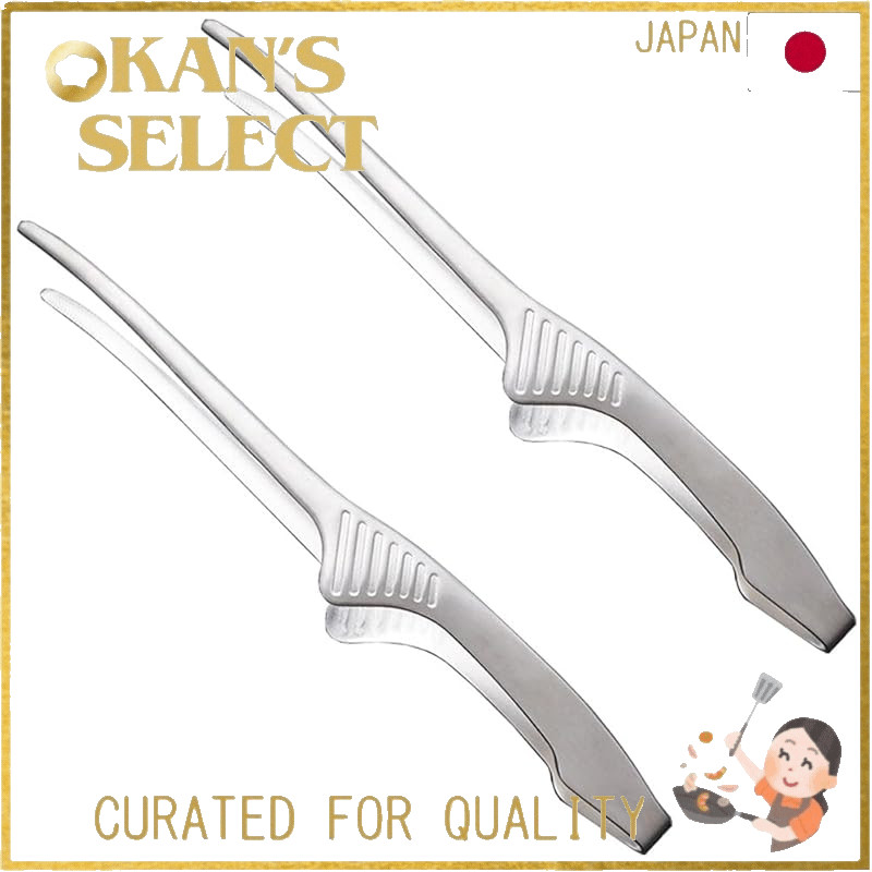 Tongs Stainless Steel Grill Clips Yakiniku Tongs Mini Tongs Smart Non-Slip Design Durable and Wear-R