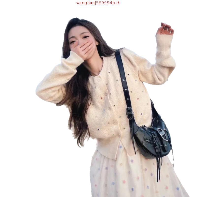 JARINYA (S-L) เสื้อไหมพรมคาร์ดิแกน ผ้าหนานุ่มใส่สบาย (T976)