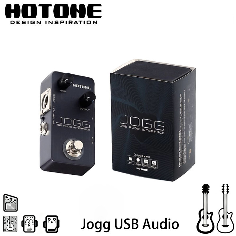 Hotone Jogg กีตาร์ USB Recording Soundcard มือถือ/PC DI Audio Interface Effect อุปกรณ์ Vstump