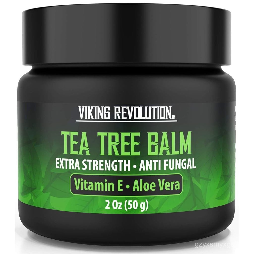Viking Revolution Tea Tree Oil Cream - Super Balm Athletes Foot Cream - สําหรับกลาก, Jock Itch, กลาก