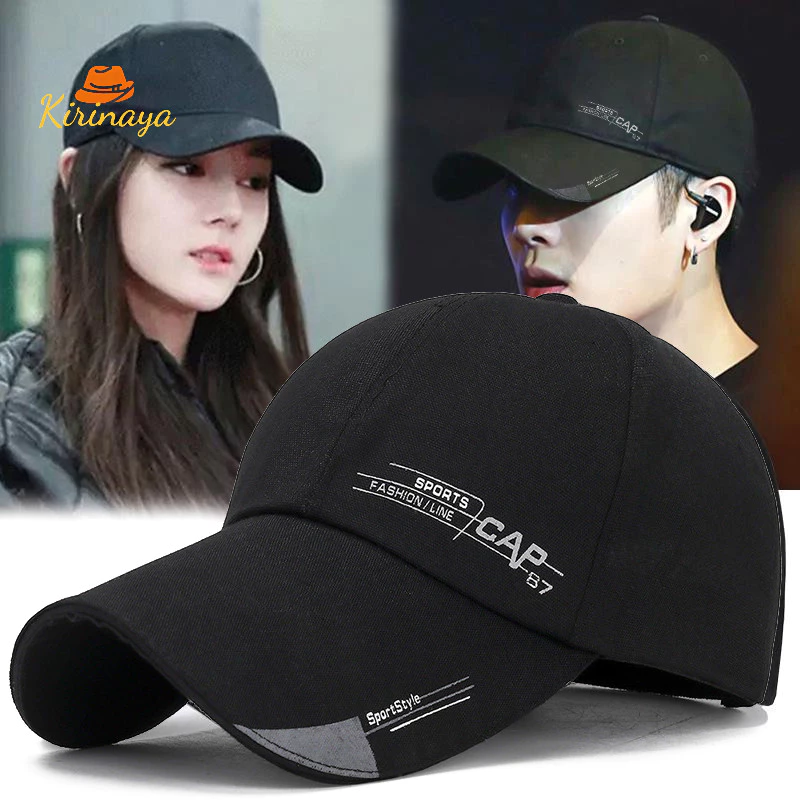 ส่งเร็วจากไทย🚚หมวกกันแดดชาย ปีกใหญ่CAP87 แฟชั่น สไตล์เกาหลี หมวกเบสบอลปีกยาว ระบายอากาศได้ดีKirinaya