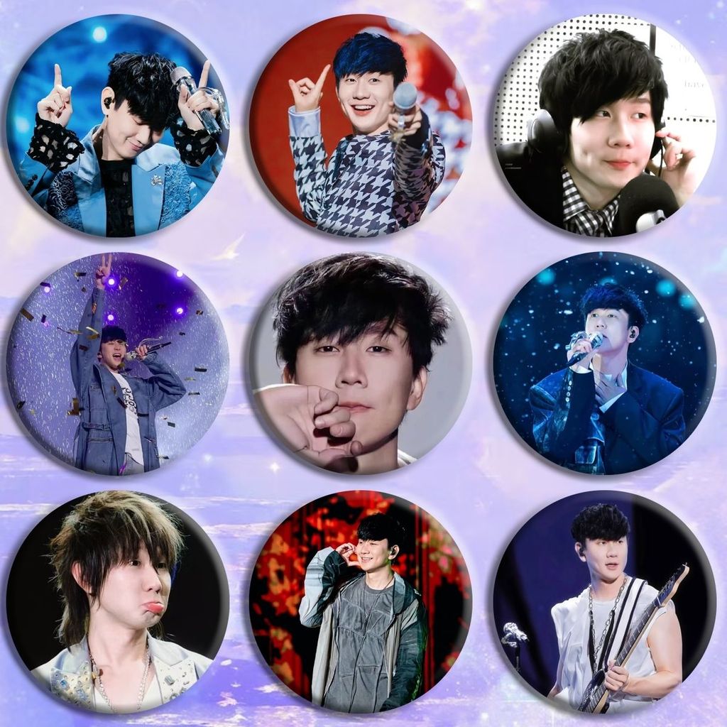 Global อินเทรนด์เล่นคําแนะนํา JJ Lin Bar 58mmJM รองรับวัสดุ HD Badge กระเป๋านักเรียนเครื่องประดับของ