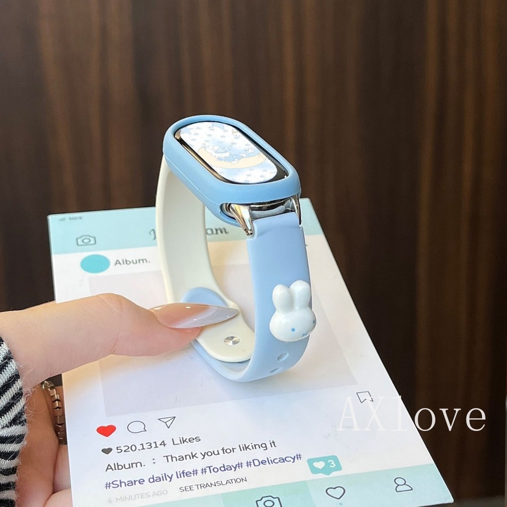 กีฬานาฬิกาสําหรับ เสี่ยวหมี่ ไมล์ วงดนตรี 10 9 8 7 6 5 4 3 เอ็นเอฟซี สายคล้องคอสร้อยข้อมือซิลิโคนสําหรับ เรดมี่ วงดนตรี 3 2 สาย