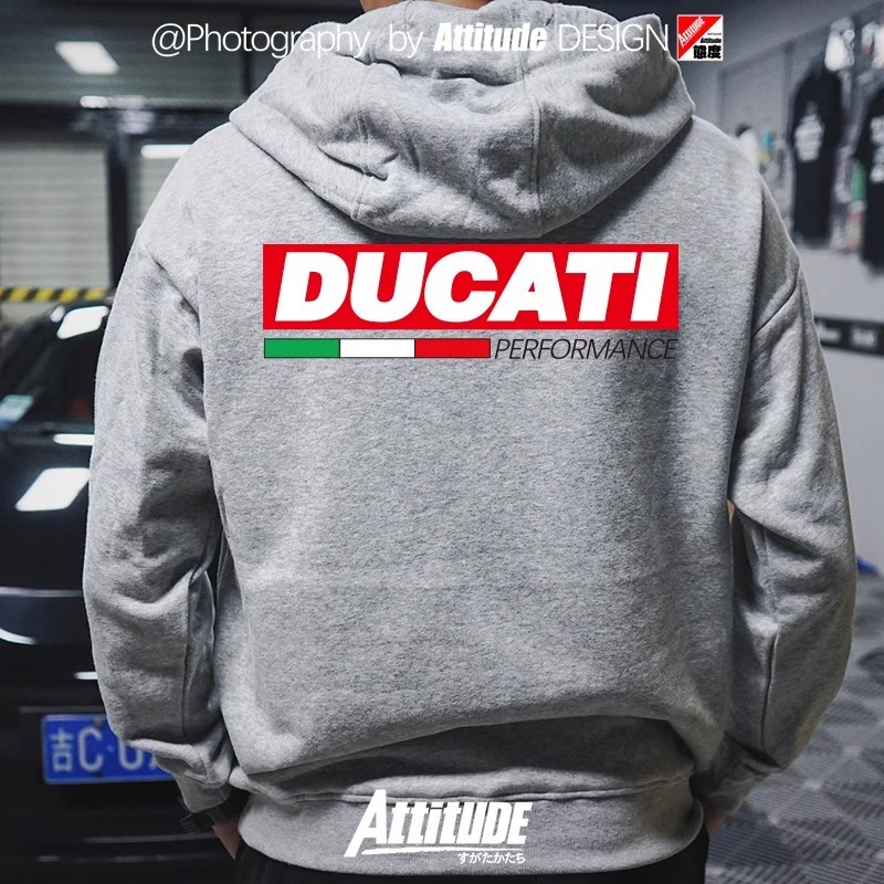เสื้อกันหนาวฮูดดี้สำหรับ Ducati MotoGP ทีม เหมาะสำหรับนักขับขี่รถจักรยานยนต์
