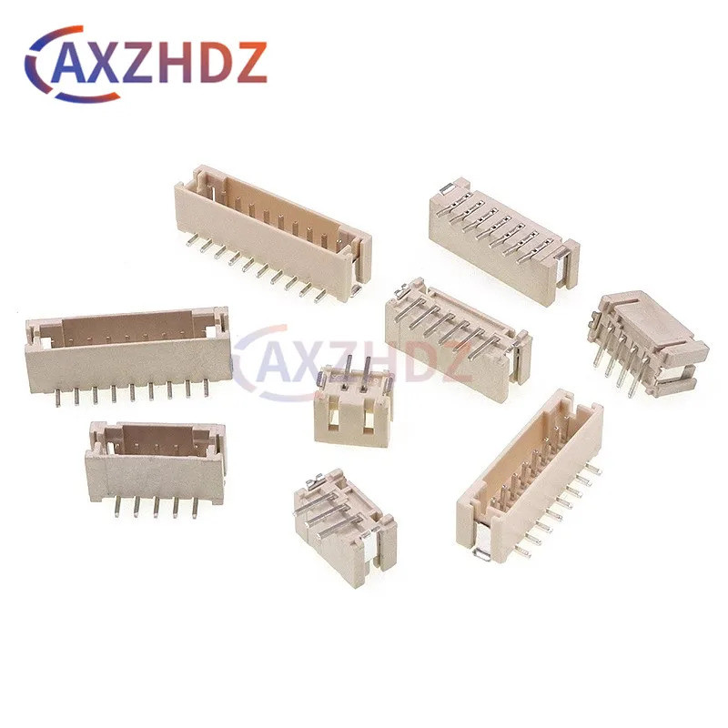 50Pcs JST PH2.0 มม.2/3/4/5/6/7/8/9/10 Pin แนวนอนวางแนวตั้ง Patch Pin ผู้ถือ SMT Connector 2.0 มม.Pit