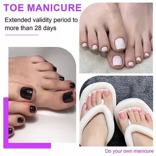 [H&S] 150/160PCS Clear Toe Nail Extensions Full Cover Press-On เคล็ดลับนิ้วเท้าปลอมฤดูร้อน DIY ชุดแต่งเล็บสําหรับผู้หญิงสาว Barefoot Decor {th}