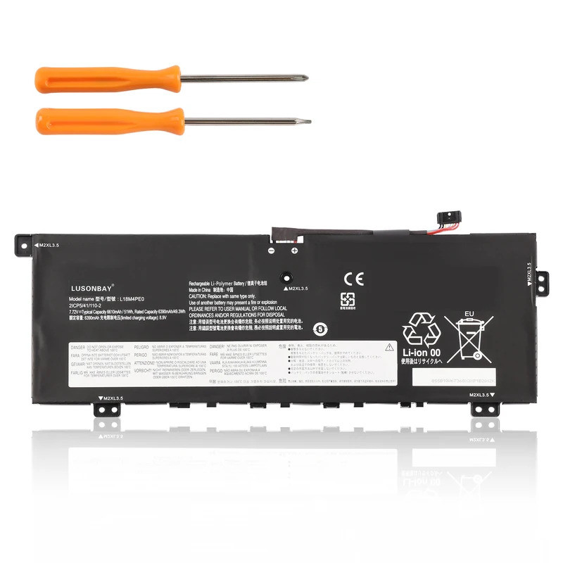 LUSONBAY L18M4PE0 L18C4PE0 L18L4PE0 5B10U40209 แบตเตอรี่แล็ปท็อปสําหรับ Lenovo IdeaPad 4G 14Q8C05 โย