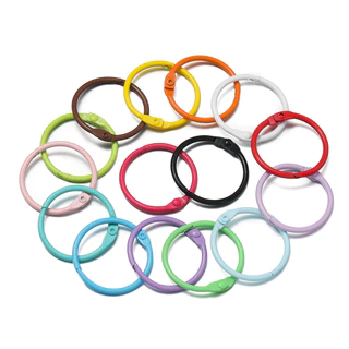 ห่วงเปิดได้ 1-10 ชิ้น 30mm ห่วงสันห่วงหลากสี ห่วงกุญแจเหล็กพ่นสี ห่วงลาบูบู้ สำหรับห้อยกระเป๋า พวงกุญแจ
