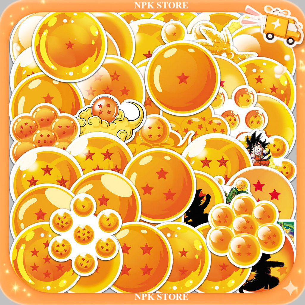 🔥🇹🇭พร้อมส่ง🇹🇭🔥 50แบบ สติกเกอร์ 7 ลูกดราก้อนบอล โกคู Japan Anime DragonBall Goku sticker
