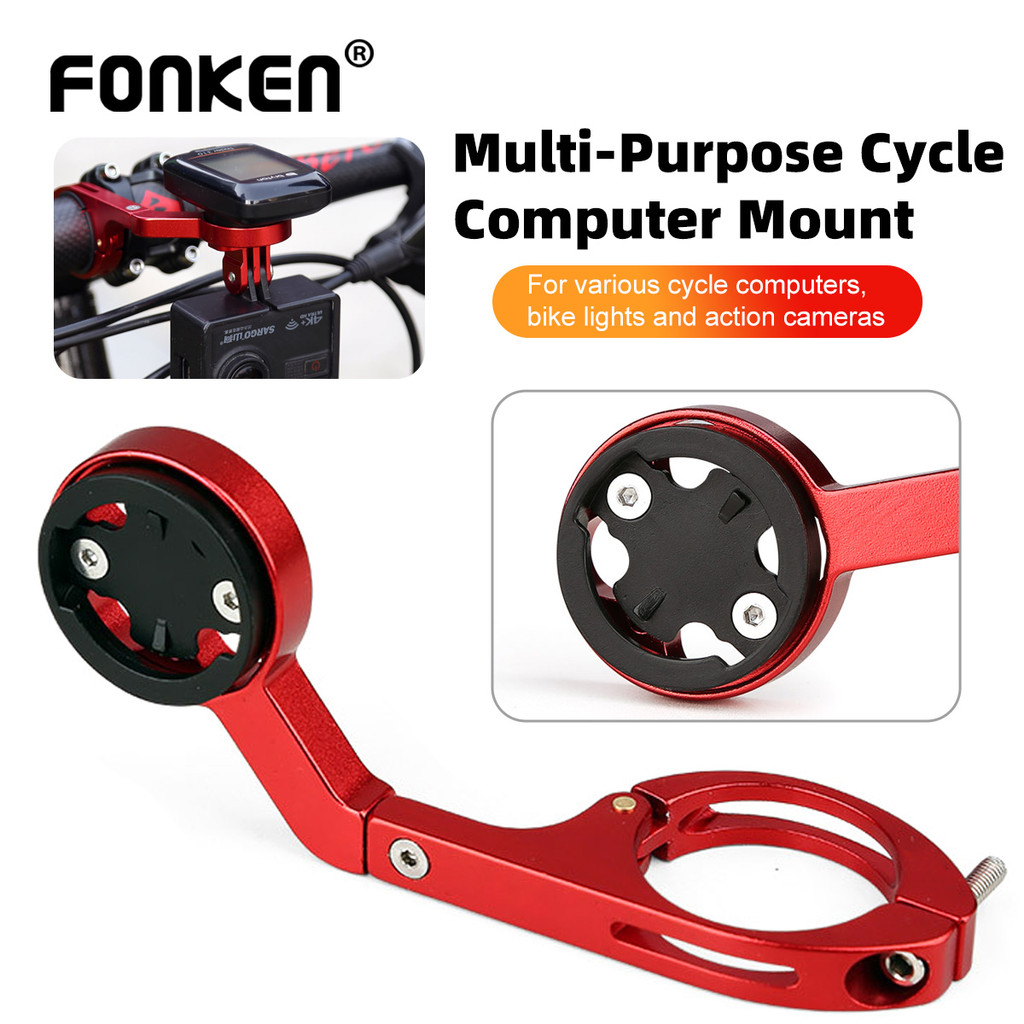 Fonken 2 In 1 จักรยานโคมไฟวงเล็บอลูมิเนียมจักรยานคอมพิวเตอร์ Mount Bracket อุปกรณ์เสริม Fit สําหรับ 