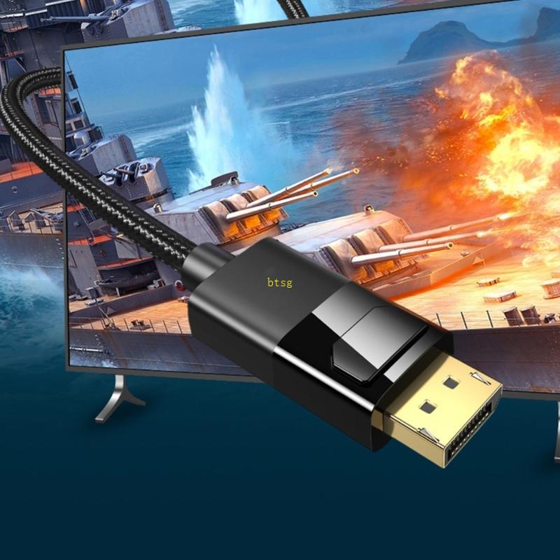 Btsg 1 4 สายต่อสําหรับจอภาพสําหรับเล่นเกมรองรับ 8K 60Hz 4K 144Hz 2K 165Hz 32 4Gbps การส่งสัญญาณความเ