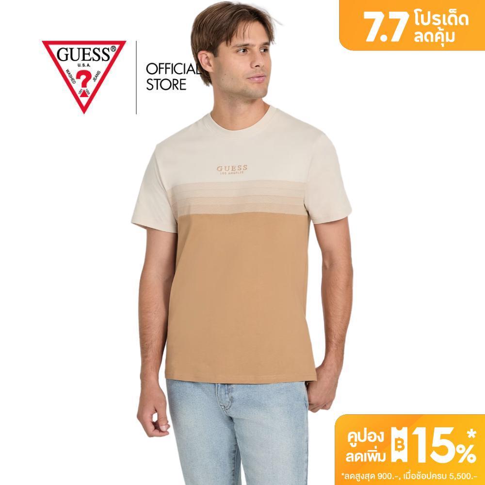 GUESS MEN เสื้อยืด รุ่น X2OI25KAK97 สีเบจ