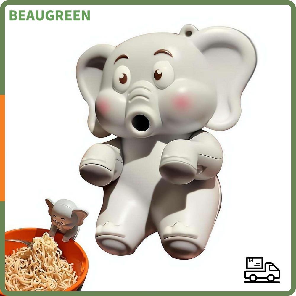 BEAUGREEN ช้างสัตว์แฟนกาแฟ Chiller, Mini USB ชาร์จ Clip-On Mini อาหารพัดลมระบายความร้อน,พร้อมเชือกเส