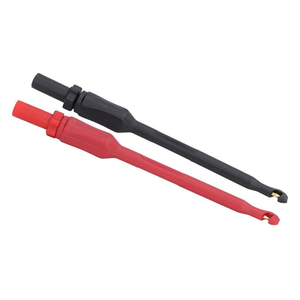 2 ชิ้นเจาะคลิป Test Probe J.30036A ยานยนต์ฉนวนกันความร้อนกลับ Probes มัลติมิเตอร์ตะขอ 4 มิลลิเมตรปลั
