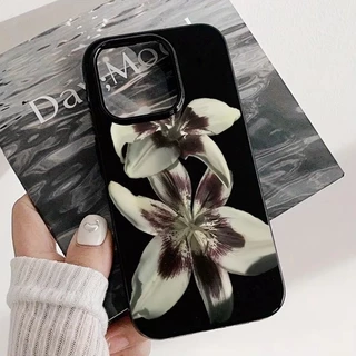 ส่งของเร็ว เคสสำหรับไอโฟน11 ดอกไม้ลิลลี่สไตล์อิน เคสวาวเยลลี่ For iPhone17 16 15 14 11 12 13ProMAX XS XR 7/8PLUS