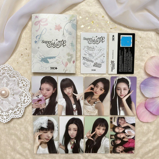 [ILLIT] อัลบั้ม Debut SUPER REAL ME Photocard Set SEALED Official Merch .