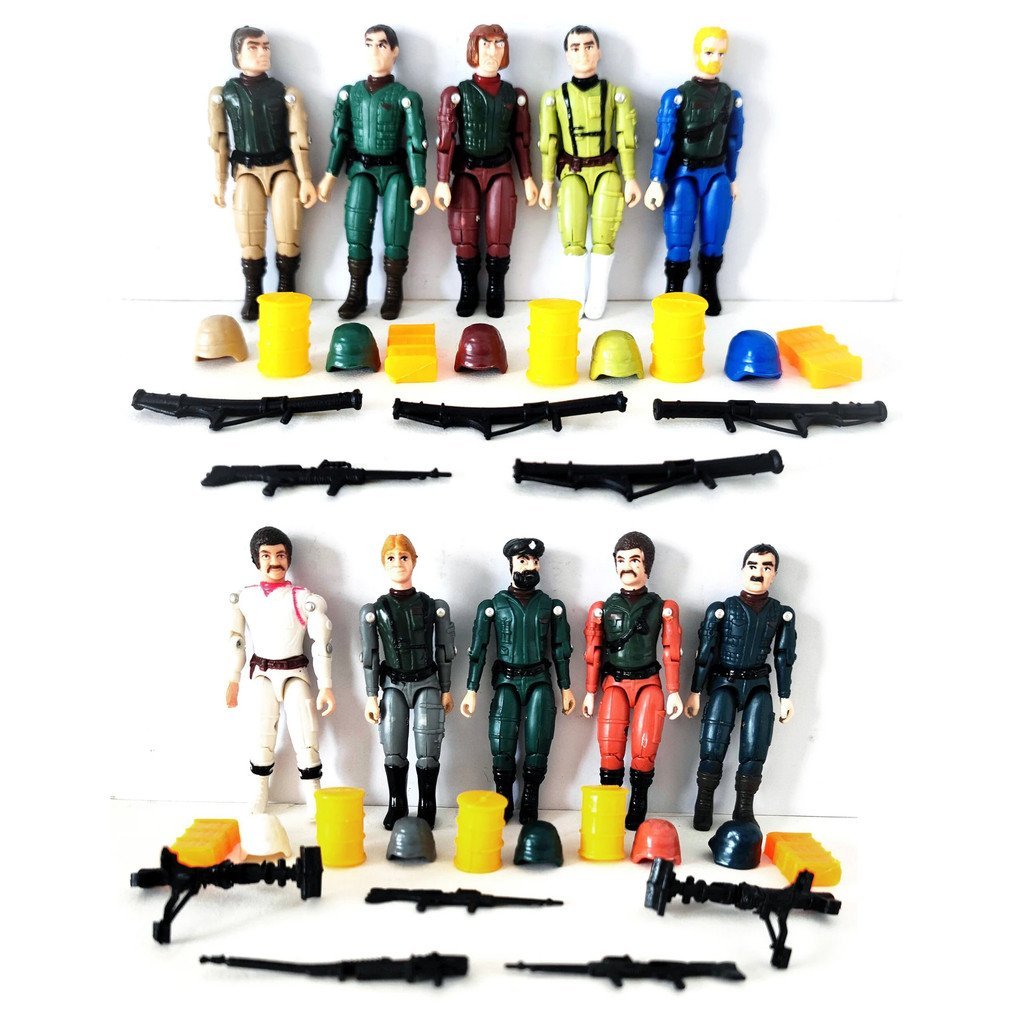 สินค้าใหม่ Commando Commando Toy Soldier Soldier Soldier 12 ซม. Bulk Action Figure Model RHY1