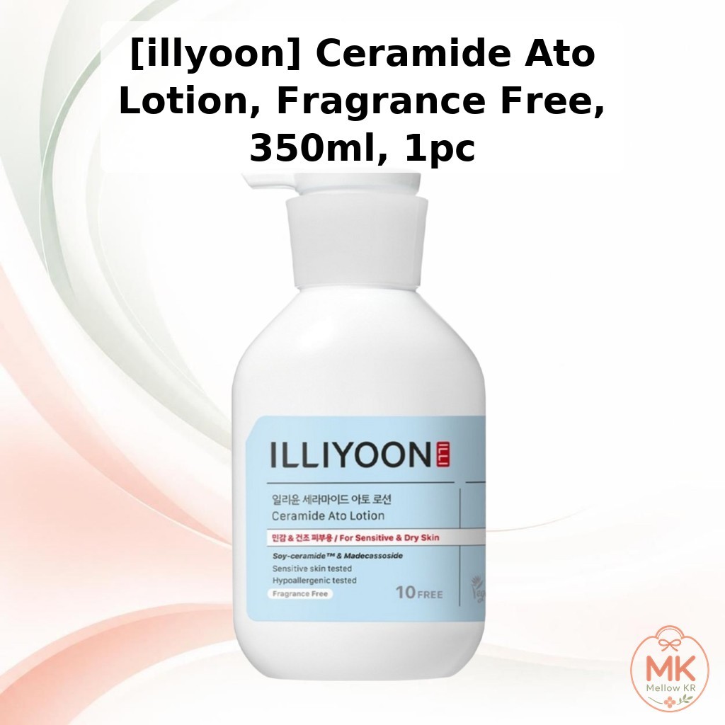 [illyoon] Ceramide Ato Lotion, Fragrance Free, 350ml, 1pc / Korean Ceramide Lotion / Fragrance Free 