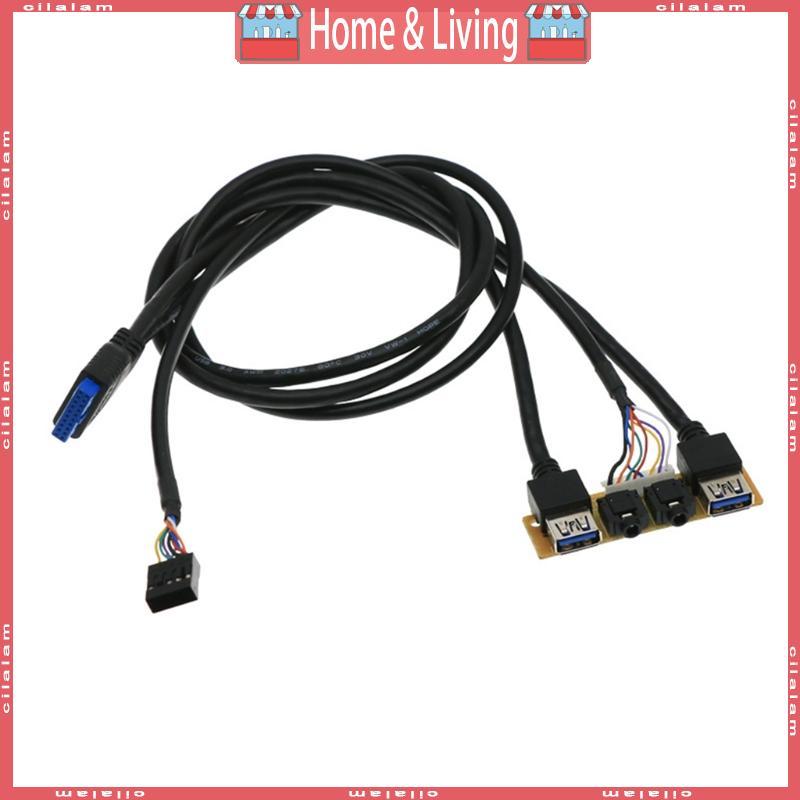 CI คอมพิวเตอร์ USB3 0 + USB2 0 สําหรับพอร์ตแจ็ค IO บอร์ดสายเคเบิลภายใน HUB Wi